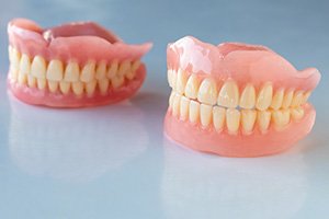 Two full sets of dentures